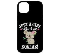 Womens Cute Cartoon Funny Girl Who Loves Koala Bears Lover Custodia per iPhone 14 Plus