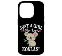 Womens Cute Cartoon Funny Girl Who Loves Koala Bears Lover Custodia per iPhone 14 Pro