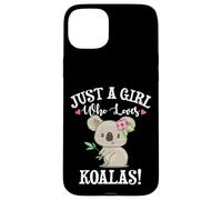 Womens Cute Cartoon Funny Girl Who Loves Koala Bears Lover Custodia per iPhone 15 Plus