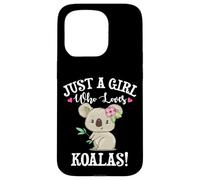 Womens Cute Cartoon Funny Girl Who Loves Koala Bears Lover Custodia per iPhone 15 Pro