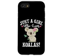 Womens Cute Cartoon Funny Girl Who Loves Koala Bears Lover Custodia per iPhone SE (2020) / 7 / 8