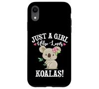 Womens Cute Cartoon Funny Girl Who Loves Koala Bears Lover Custodia per iPhone XR