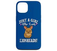 Womens Cute Funny Girl Who Loves Lionhead Rabbits Lover Custodia per iPhone 13