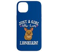 Womens Cute Funny Girl Who Loves Lionhead Rabbits Lover Custodia per iPhone 14 Plus