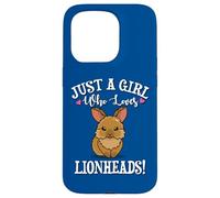 Womens Cute Funny Girl Who Loves Lionhead Rabbits Lover Custodia per iPhone 15 Pro