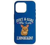 Womens Cute Funny Girl Who Loves Lionhead Rabbits Lover Custodia per iPhone 16 Pro