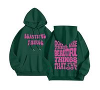 Womens Don'T Take These Beautiful Things That I'Ve Got Loose Fit Felpe con cappuccio Casual Workou Abbigliamento da donna con cappuccio Felpe morbide con grafica alla moda Abiti 2025, Verde scuro, M