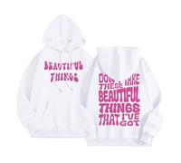 Womens Don'T Take These Beautiful Things That I'Ve Got Loose Fit Felpe con cappuccio Casual Workou Abbigliamento da donna con cappuccio Felpe morbide con grafica alla moda Abiti 2025, bianco, XXL