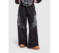 Womens Ed Hardy Joggers Gothic a Gamba Larga - Nero, nero S