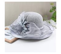 Women's Edge Wide Brim Bowler Hat Ladies Flower Fisherman Hat Summer Outing Sun Protection Sun Hat