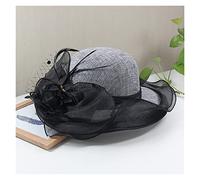 Women's Edge Wide Brim Bowler Hat Ladies Flower Fisherman Hat Summer Outing Sun Protection Sun Hat