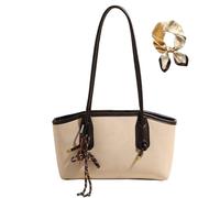Women's Elegant Solid Color Shoulder Bag, Trendy Large Capacity Casual Underarm Bag, Retro Fall Winter PU Leather Handbags
