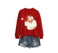 Women's Everyday Crewneck Sweatshirt, Long Sleeve Printed Pullover, Soft Stretch Cotton Top for Casual Outfits And Thoughtful Gifts