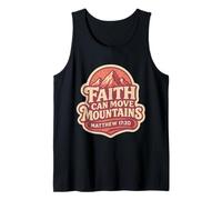 Womens Faith Can Move Mountains Bibbia Verso Citazione Christian Canotta