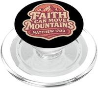 Womens Faith Can Move Mountains Bibbia Verso Citazione Christian PopSockets PopGrip per MagSafe