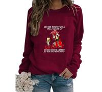 Womens Funny Chicken Graphic Sweatshirts I May Look Calm But in My Head Crew Neck Casual Long Sleeve Loose Pullovers
