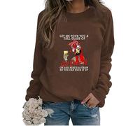 Womens Funny Chicken Graphic Sweatshirts I May Look Calm But in My Head Crew Neck Casual Long Sleeve Loose Pullovers
