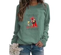 Womens Funny Chicken Graphic Sweatshirts I May Look Calm But in My Head Crew Neck Casual Long Sleeve Loose Pullovers