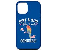 Womens Funny Watercolor Girl Who Loves Sun Conures Lover Custodia per iPhone 12/12 Pro