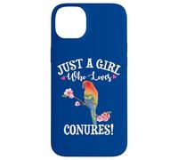 Womens Funny Watercolor Girl Who Loves Sun Conures Lover Custodia per iPhone 14 Plus