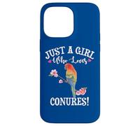 Womens Funny Watercolor Girl Who Loves Sun Conures Lover Custodia per iPhone 14 Pro Max