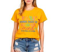 Women's Funny Ya'll Gonna Make Me Lose My Mind Graphic Tee Light Blue Cotton Crew Neck Short Sleeve Casual Summer Top for Girls Ladies Trendy Y2K Style Shirt