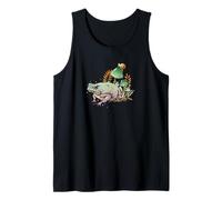 Womens Girls Cottagecore Magical Frog Toad Snail Goblincore Canotta