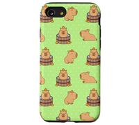 Womens Girls Funny Capy Oranges Meme Pattern Capybara Lover Custodia per iPhone SE (2020) / 7/8