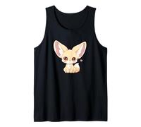 Womens Girls Kids Anime Chibi Kawaii Fennec Fox Lover Canotta