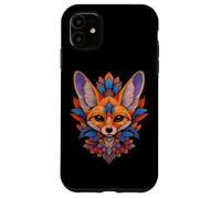 Womens Girls Kids Colorful Mandala Fennec Fox Lover Custodia per iPhone 11