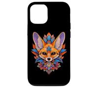 Womens Girls Kids Colorful Mandala Fennec Fox Lover Custodia per iPhone 12/12 Pro