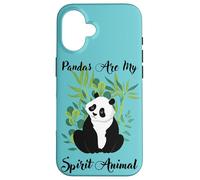 Womens Girls Kids Cute Cartoon My Spirit Animal Panda Lover Custodia per iPhone 16