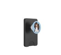 Womens Girls Peeking Pocket Long Hair Dapple Dachshund Lover PopSockets PopWallet per MagSafe