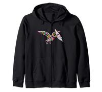 Womens Girls Sugar Skull Muertos Pterodactyl Pterosaur Lover Felpa con Cappuccio