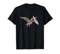 Womens Girls Sugar Skull Muertos Pterodactyl Pterosaur Lover Maglietta