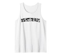Women's Girls Tennessee Trendy Cow Zebra Print Canotta