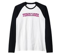 Women's Girls Tennessee Trendy Pink Leopard Animal Print Maglia con Maniche Raglan