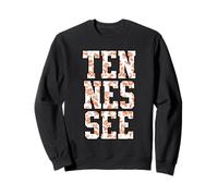 Women's Girls Tennessee Vintage Orange Toile Print Felpa