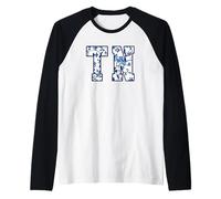 Women's Girls Tennessee Vintage Wildflowers Graphic Print Maglia con Maniche Raglan