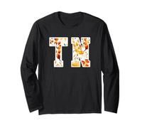 Women's Girls TN Tennessee Floral Fall Spice Print Maglia a Manica