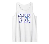 Women's Girls Vintage Wildflower Tennessee TN Print Canotta