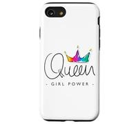 Women's Girls World Queen Graphic Design Tshirt, Queen Style Custodia per iPhone SE (2020) / 7 / 8