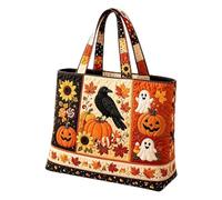 Women's Halloween Tote Bag | Large Capacity Reusable Bag | For Work School