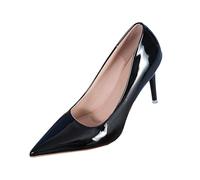Women's High Heels Pumps Closed Pointed Toe Stiletto Slip On Wedding Bridal Office Comfort Shoes