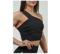 Women's High Support Sports Bra Intense Asymmetric Black