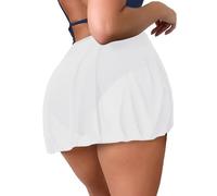 Womens High Waisted Swim Shorts Pleated Tummy Control Full Coverage Solid Colour Swimming Board Shorts Boyleg Sexy Swimwear Ladies Beach Swimsuits Bathing Suits D-165