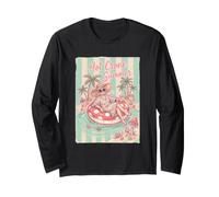 Womens Hot Crone Summer Funny Beach Vacation Graphic Maglia a Manica