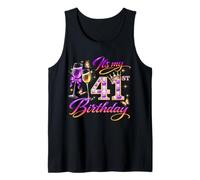 Womens It’s My 41st Birthday 41 Years Old Birthday Queen Canotta