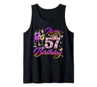 Womens It’s My 57th Birthday 57 Years Old Birthday Queen Canotta