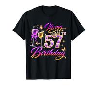 Womens It’s My 57th Birthday 57 Years Old Birthday Queen Maglietta